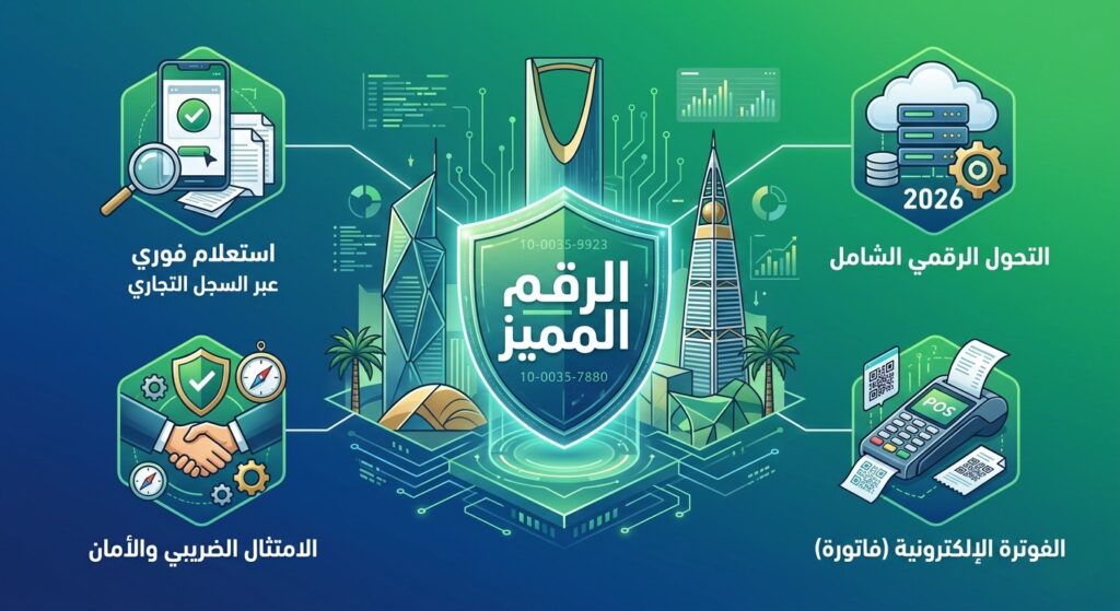 دليل الاستعلام عن الرقم المميز للزكاة والدخل | السجل التجاري