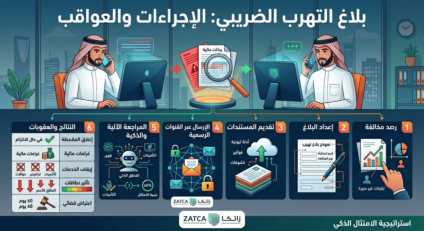 بلاغ التهرب الضريبي في السعودية