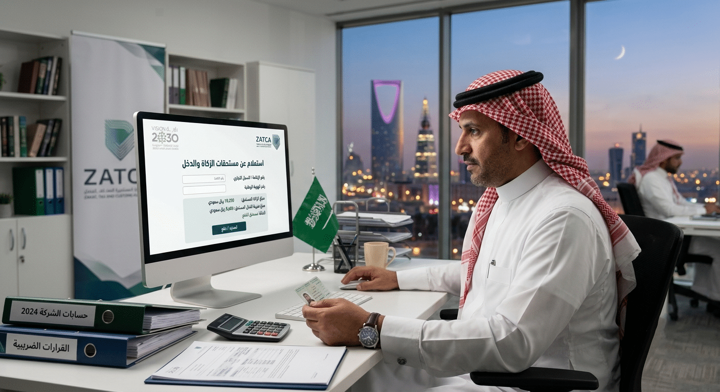 استعلام عن مستحقات الزكاة والدخل